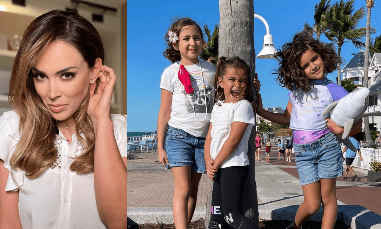 Jacky Bracamontes presume cómo sus tres hijas mayores se divierten al maquillarse como ella