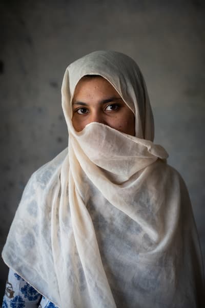 El período de: Saba. Tiene 18 años, vive en Islamabad, Pakistán y usa un pedazo de tela de algodón.