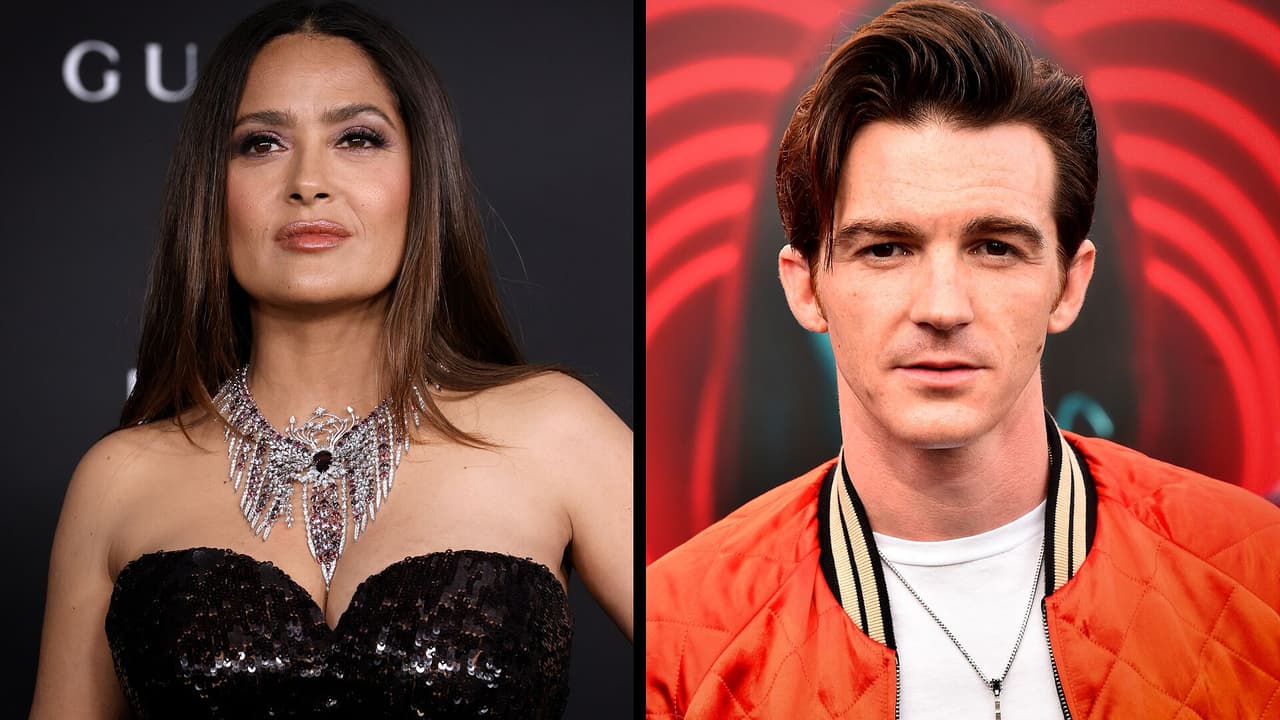 Salma Hayek y Drake Bell se conocen: Así fue el momento