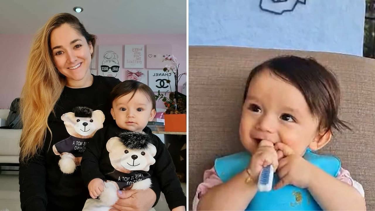 André comienza a comer y Sherlyn comparte los tips de su alimentación complementaria