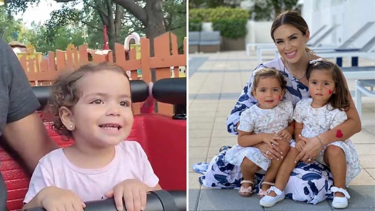 Paula, hija de Jacky Bracamontes, enternece demostrando su valentía al subirse a una montaña rusa