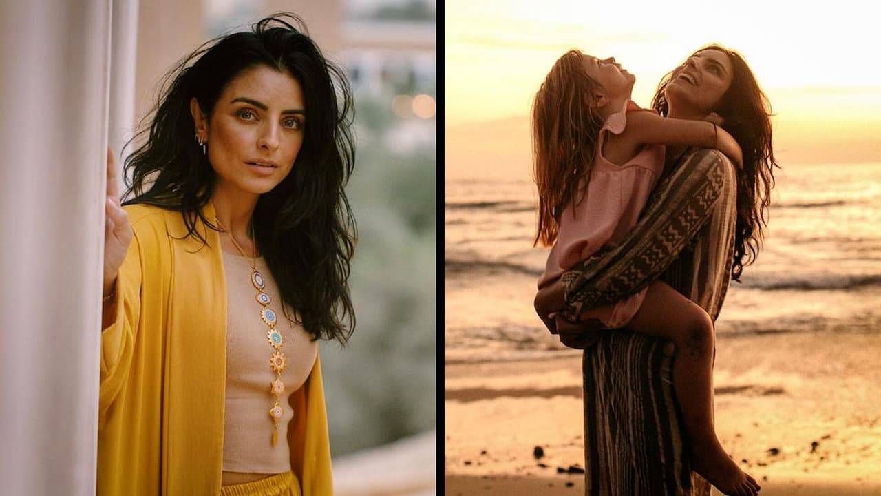 Aislinn Derbez tiene una ‘extraña’ manera de saludar a su pequeña Kai