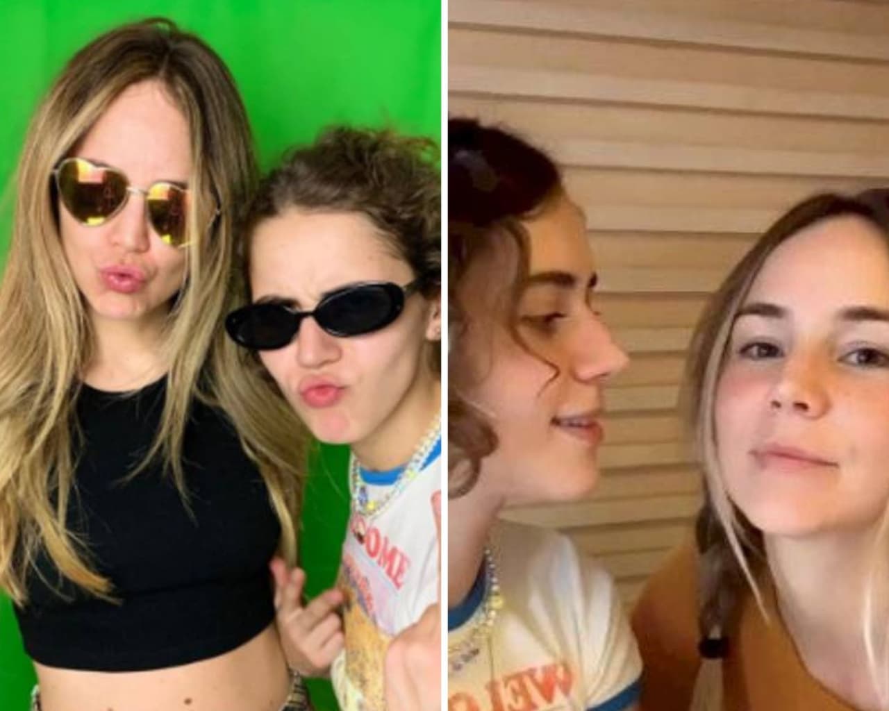 Camila Sodi y Tessa Ía se dan un 'beso de hermanas' que levanta polémica en redes