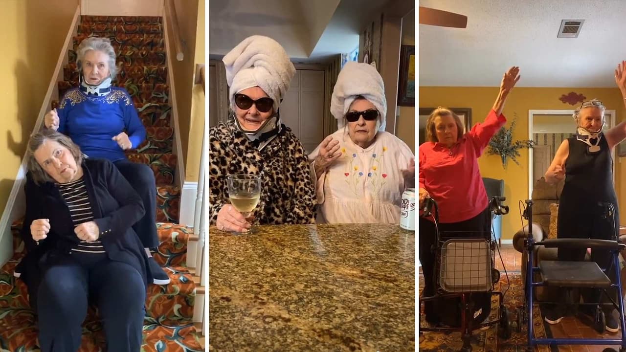 Abuelitas de 83 y 90 años hacen divertidos challenge de TikToks