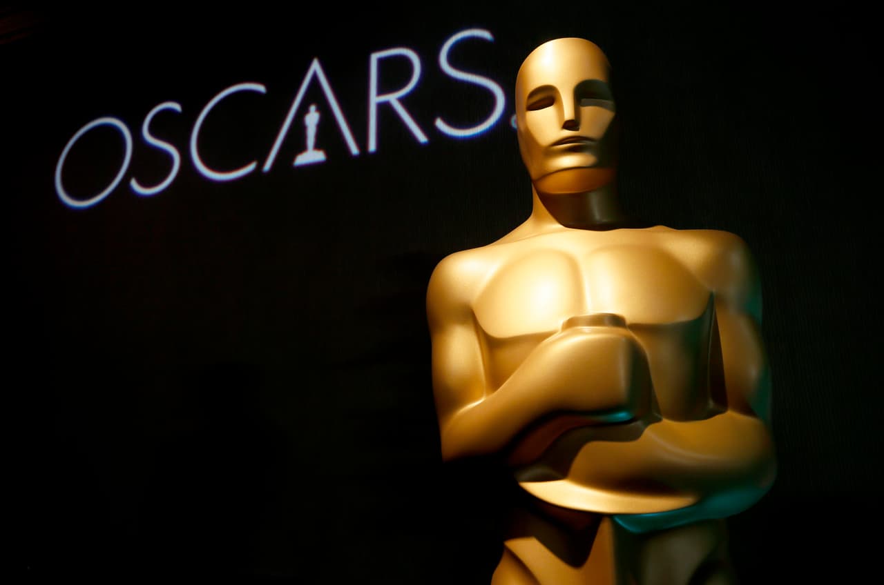 FILE - In this Feb. 4, 2019 file photo, an Oscar statue appears at the 91st Academy Awards Nominees Luncheon in Beverly Hills, Calif. A spokesperson for the Academy of Motion Picture Arts and Sciences said Monday that the awards for cinematography, film editing, makeup and hairstyling and live-action short will be presented off-air. The winning speeches will air later in the broadcast and will also be live-streamed on Oscar.com and the film academy’s social accounts. The plan to change up the format in service of a truncated three-hour runtime was announced in August. (Photo by Danny Moloshok/Invision/AP, File)