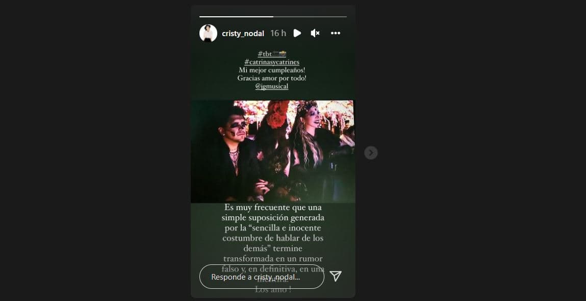 Cristy no dejó pasar la oportunidad de desmentir los rumores.