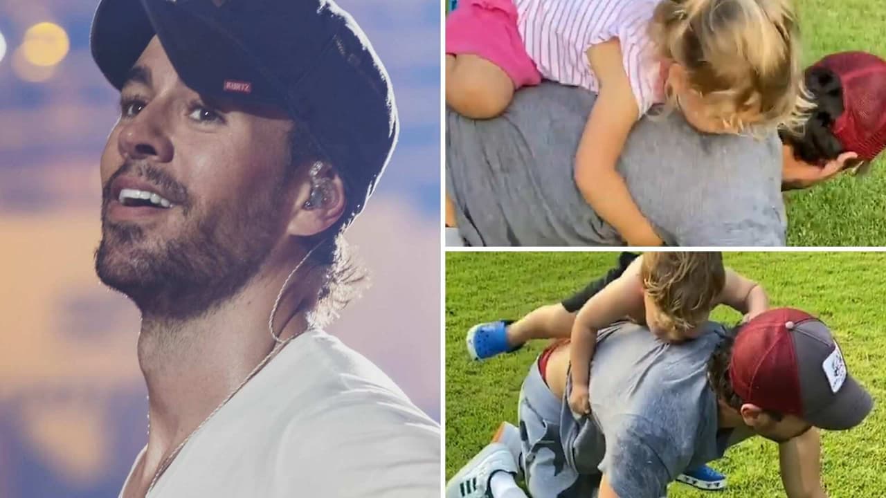 Enrique Iglesias comparte tierno video al lado de sus hijos