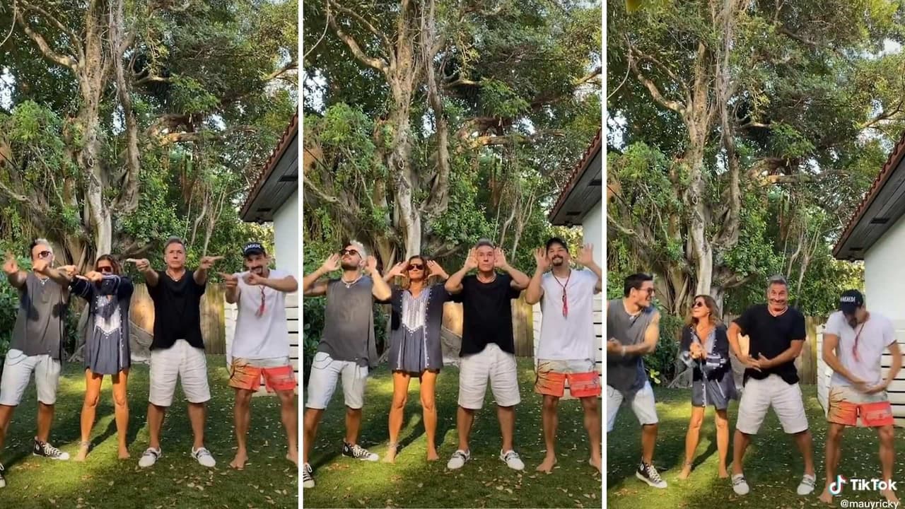 Mau y Ricky convencen a sus papás de bailar un reto con ellos en TikTok (VIDEO)