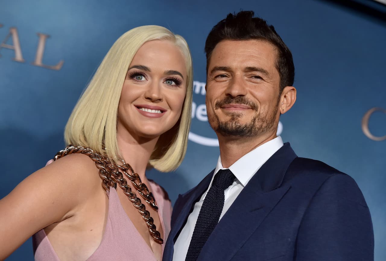HOLLYWOOD, CALIFORNIA - AUGUST 21: Katy Perry and Orlando Bloom attend the LA Premiere of Amazon's "Carnival Row" at TCL Chinese Theatre on August 21, 2019 in Hollywood, California. (Photo by Axelle/Bauer-Griffin/FilmMagic)