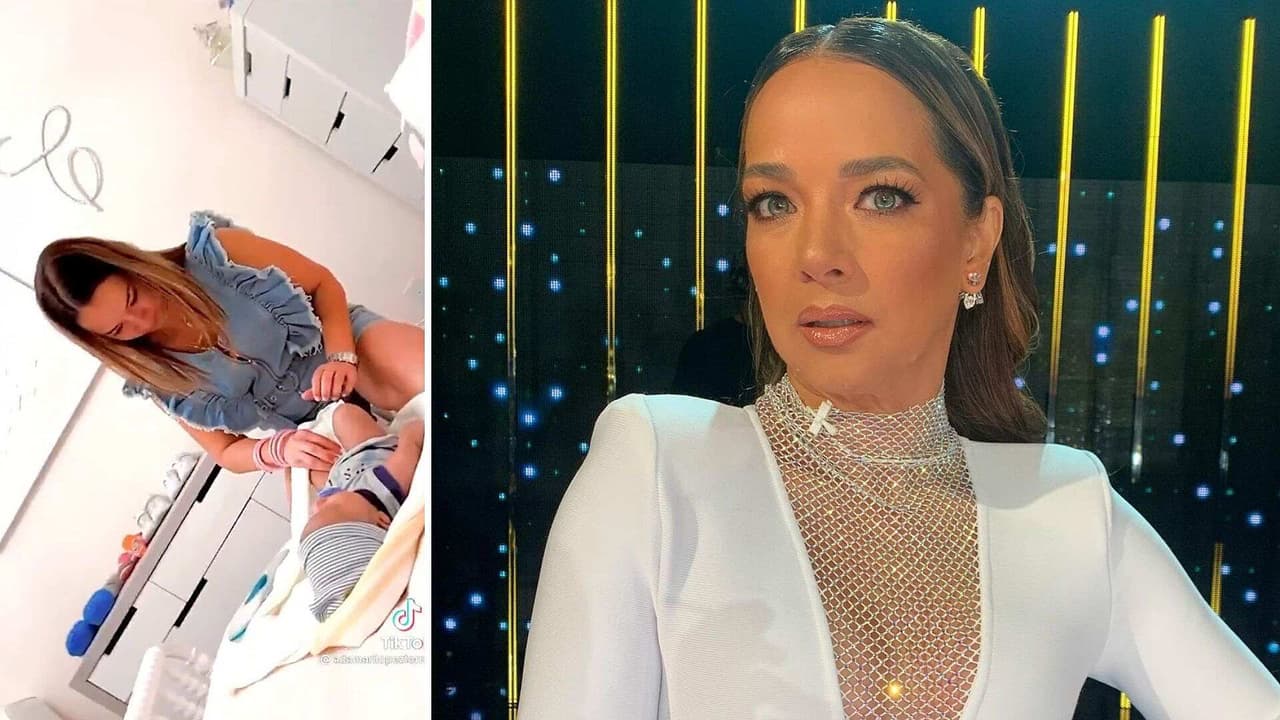 Adamari López demuestra que sigue siendo buena para cambiar los pañales