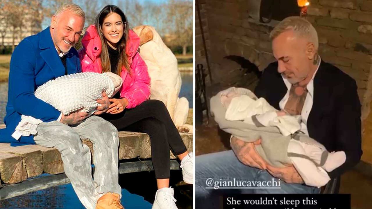 Sharon Fonseca muestra cómo su bebita, Blu Jerusalema, solo duerme en los brazos mágicos de Gianluca
