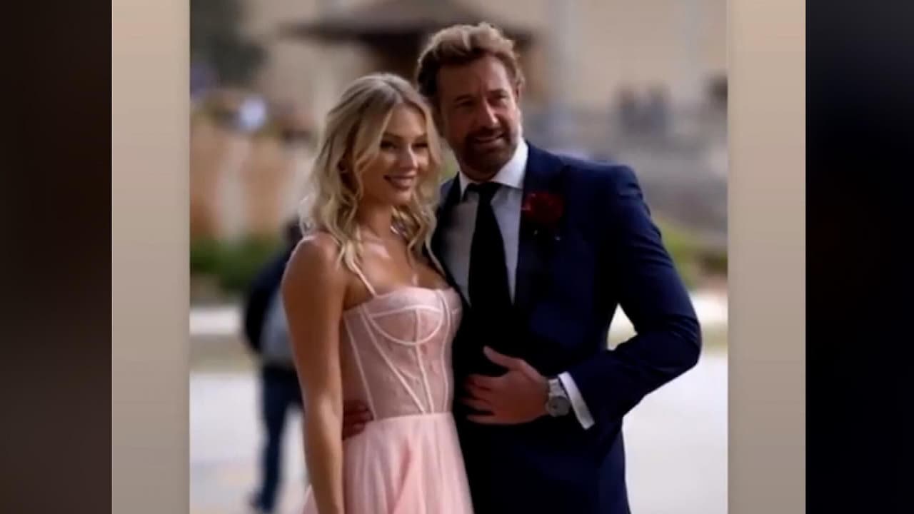 Captan a Irina Baeva y Gabriel Soto en desfile de vestidos de novia