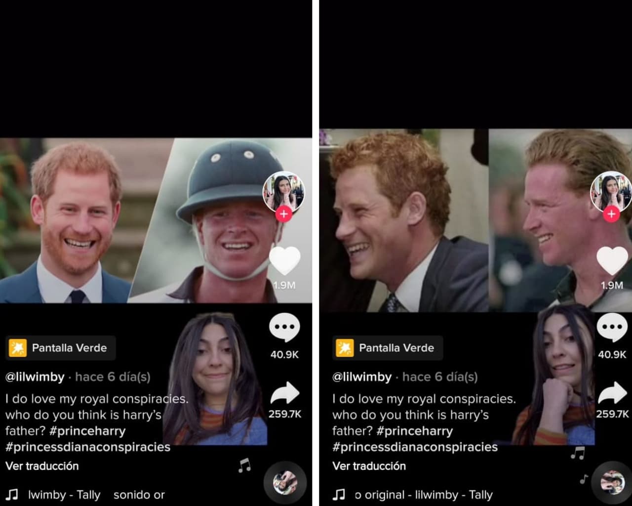 En recientes días, se volvió viral el TikTok de la usuaria @Lilwimby, el cual con tan solo 45 segundos siembra la idea de que el menor de los hijos de Diana no es de Carlos: "voy a contar todo sobre el verdadero padre del Príncipe Harry... Alerta spoiler: no es Carlos".