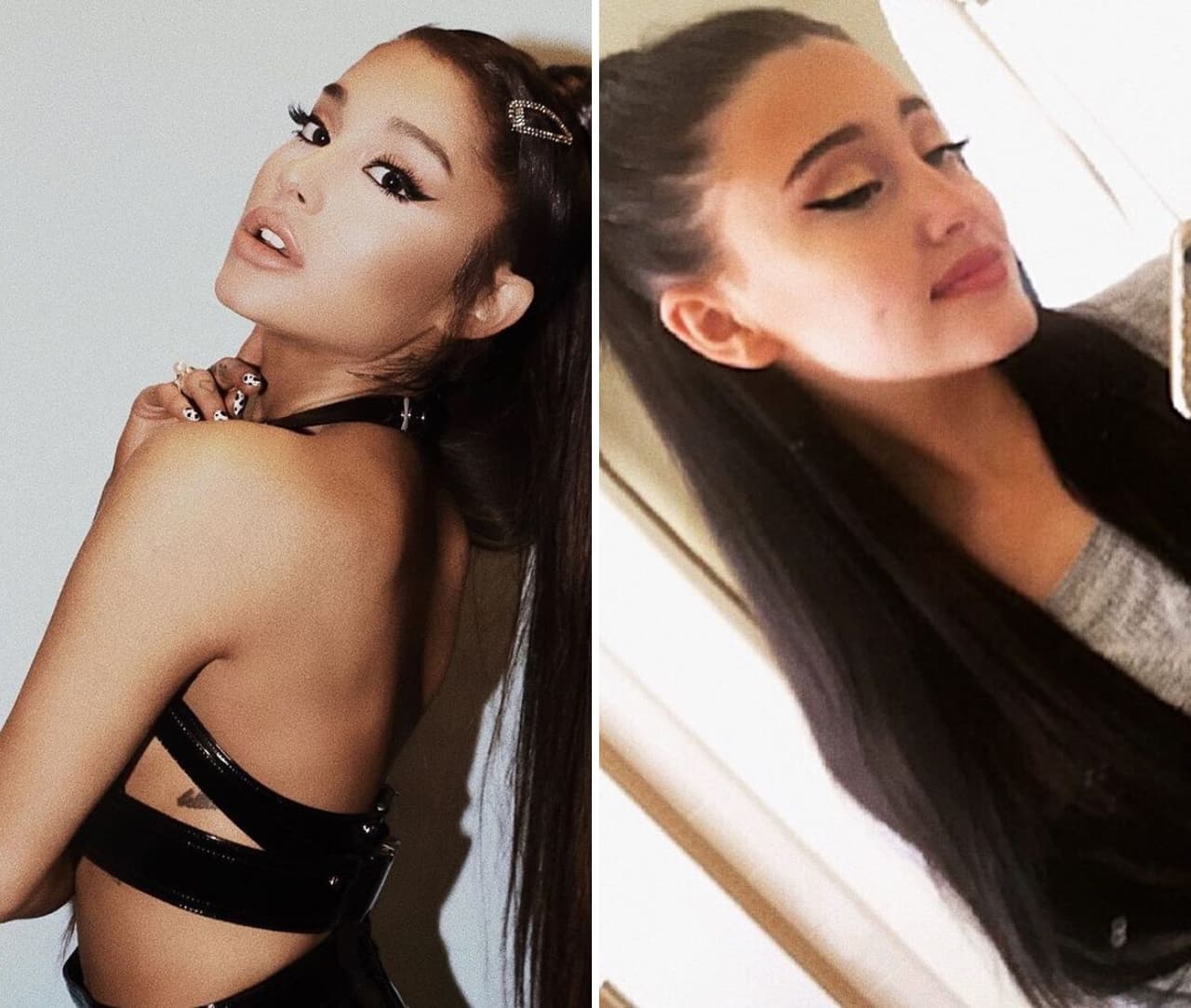 Como Ariana Grande no hay ninguna, sin embargo, esta chica se parece tanto que podría pasar como su gemela perdida.