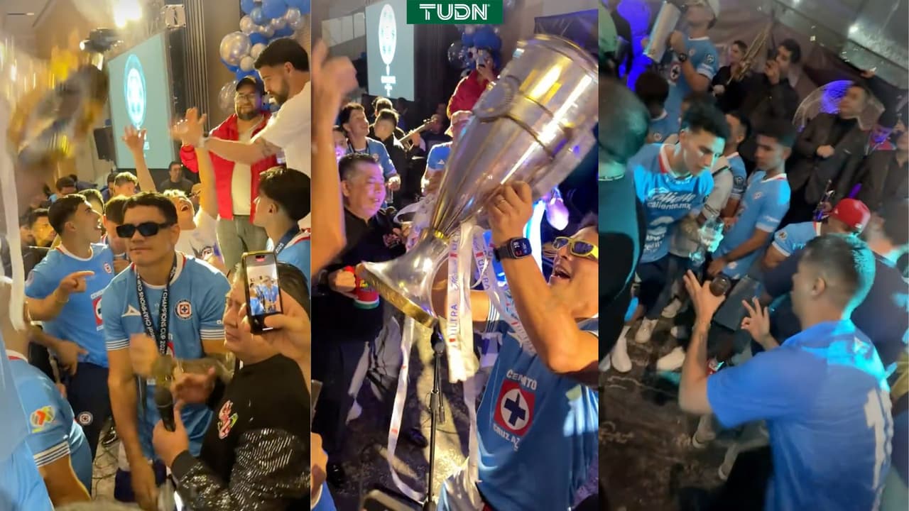 ¡Sacaron los prohibidos! Imperdible festejo de los jugadores de Cruz Azul