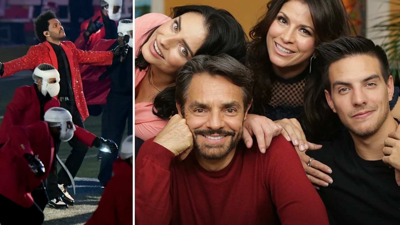 Los Derbez comparan su coreografía con la de The Weeknd en el Super Bowl y fans los prefieren a ellos
