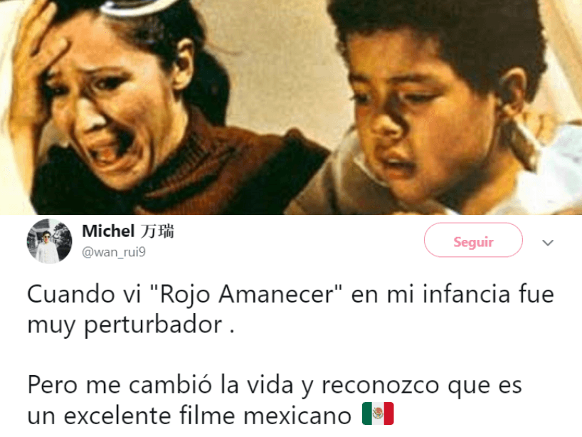 Basada en hechos reales, Rojo Amanecer (1990), de Jorge Fons relata los eventos sucedidos durante Tlatelolco el 2 de octubre de 1968.