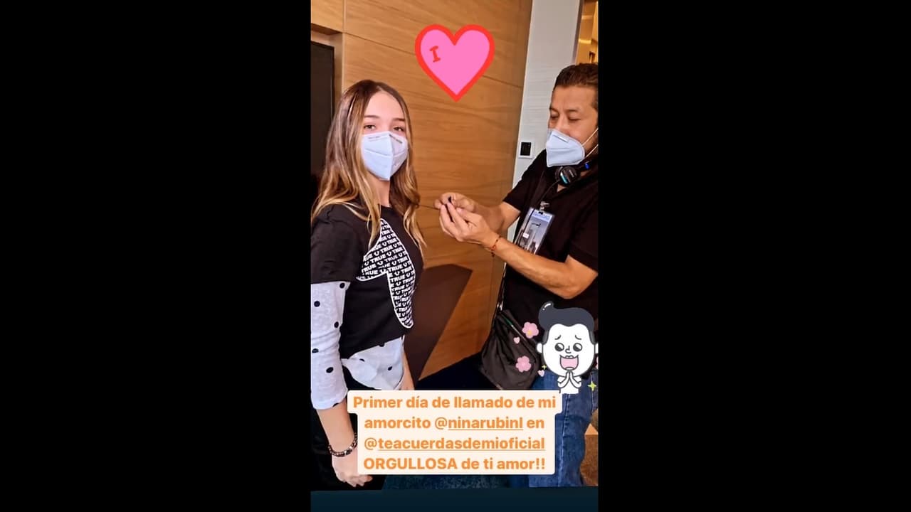 Nina Rubín Legarreta comenzó las grabaciones de la telenovela 'Te acuerdas de mí'