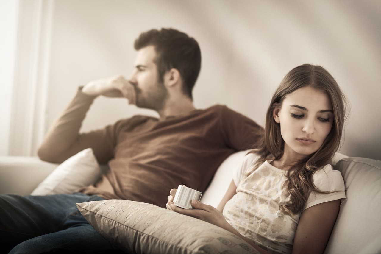 Pareja peleada