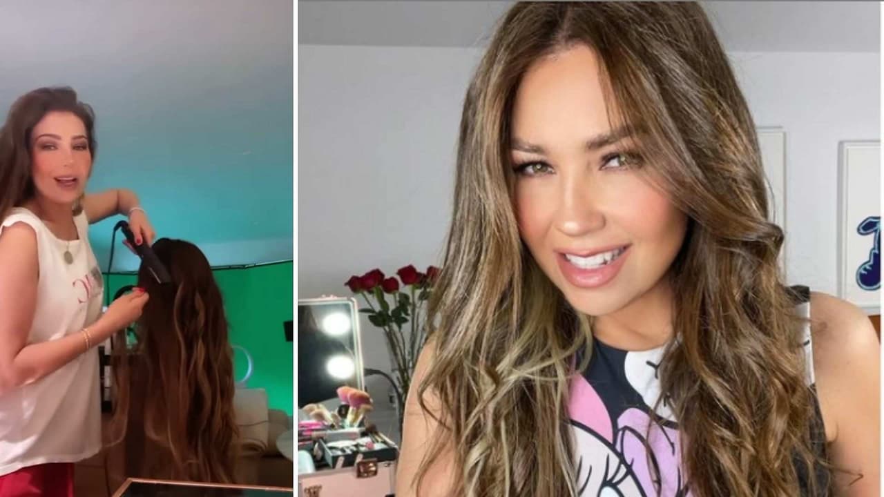 Thalía no quiere depender de nadie y aprende a peinarse con ayuda de su pelucón llamado ‘Rapunzel’