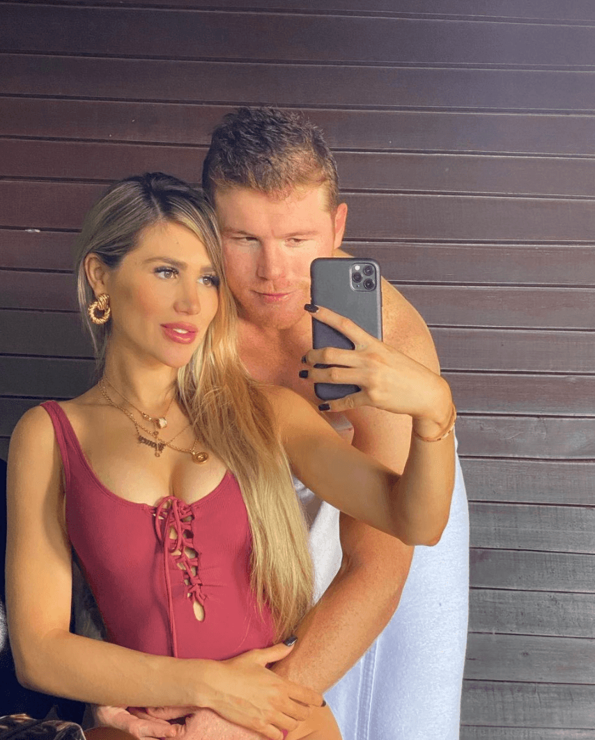 Canelo Álvarez y Fernanda Gómez celebran su primer año de casados