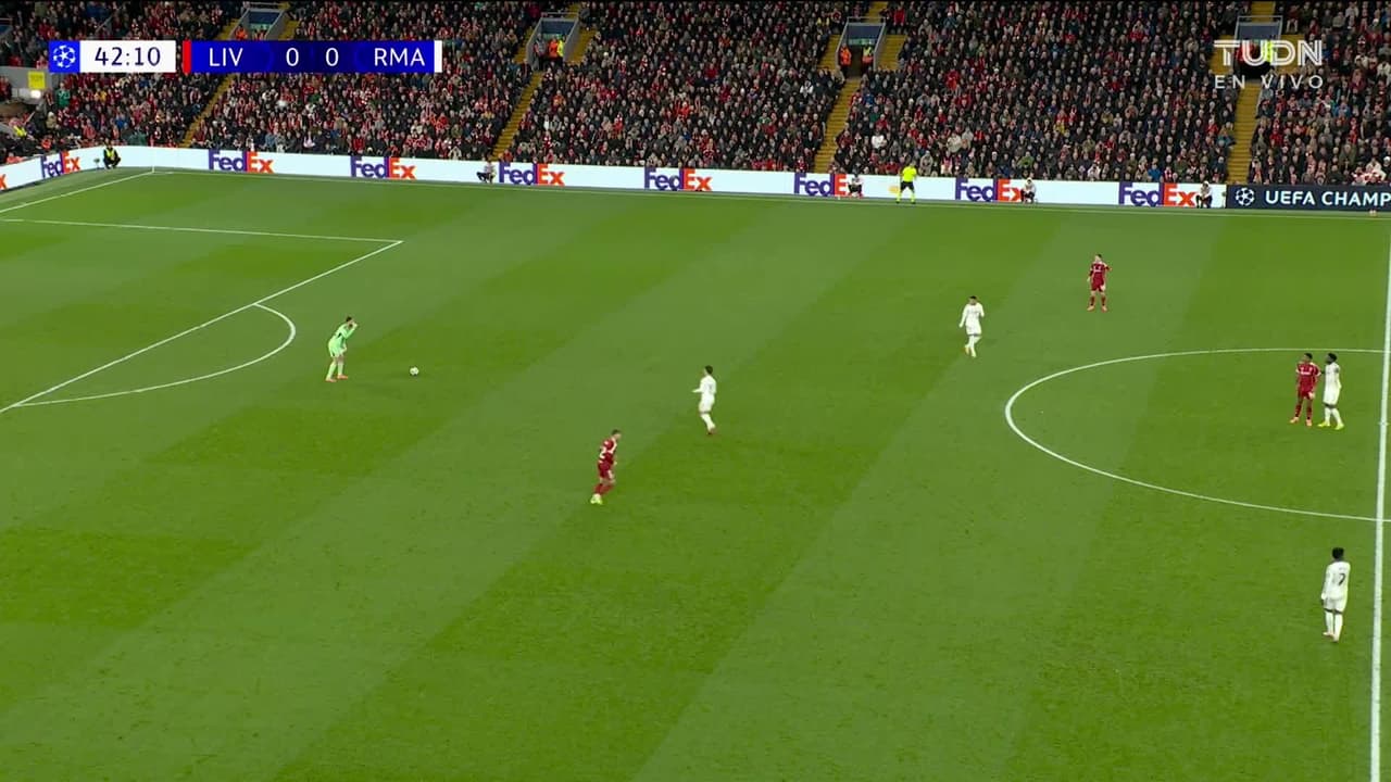 ¡TIRO ATAJADO! disparo por Dominik Szoboszlai.