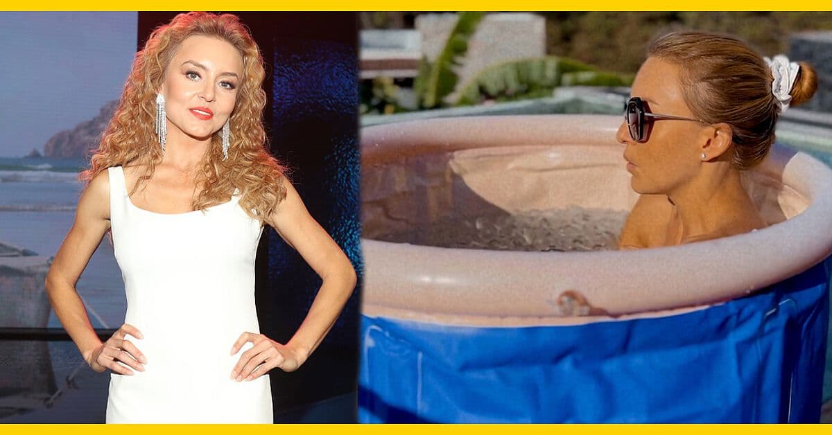 Así se metió Angelique Boyer en una tina con hielos por primera vez