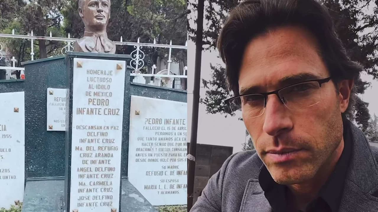 Sebastián Rulli visitó la tumba de Pedro Infante y esta es la razón