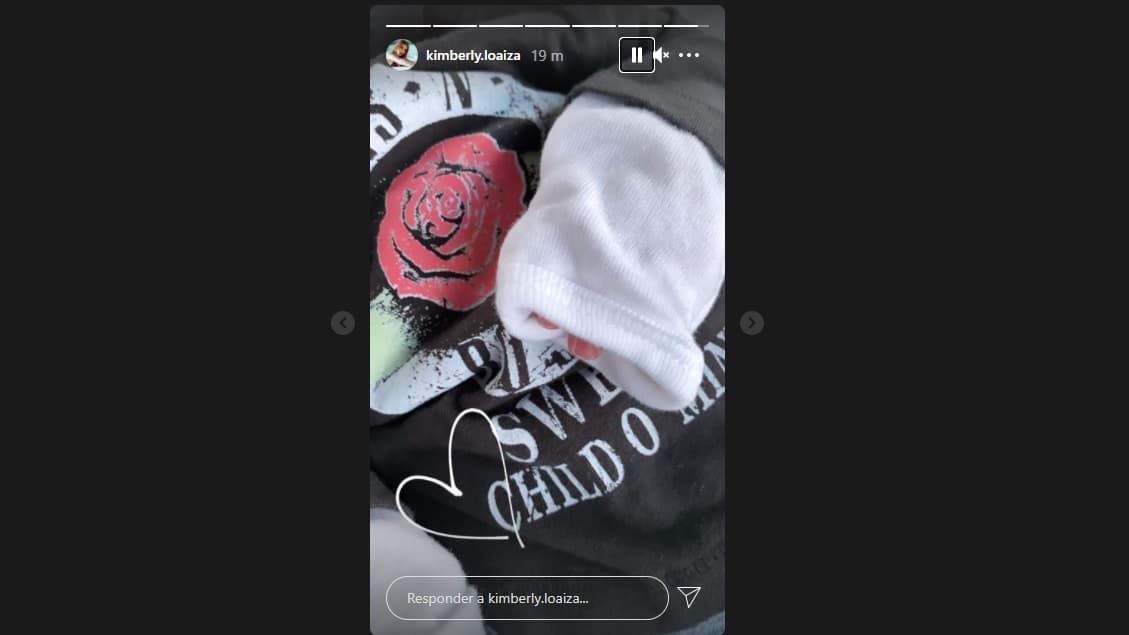 Juanito debutó en las redes sociales de su mamá, Kimberly Loaiza.
