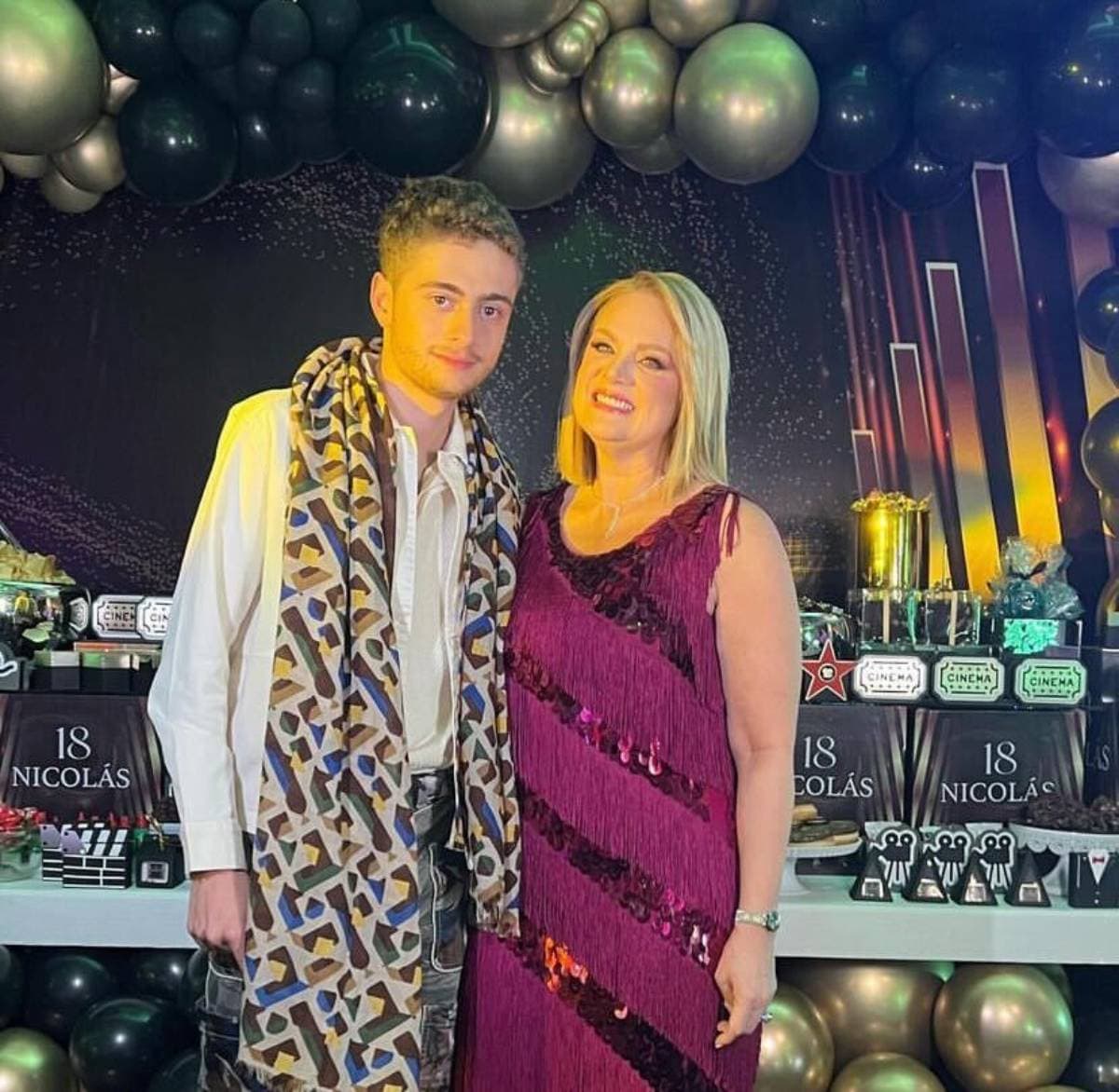 Erika Buenfil le organizó una gran celebración a su hijo Nicolás