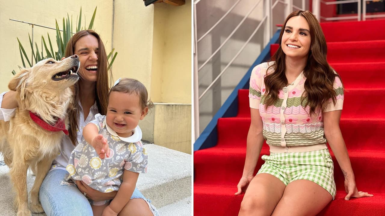 Tania Rincón sorprendió a su pequeña en plena travesura