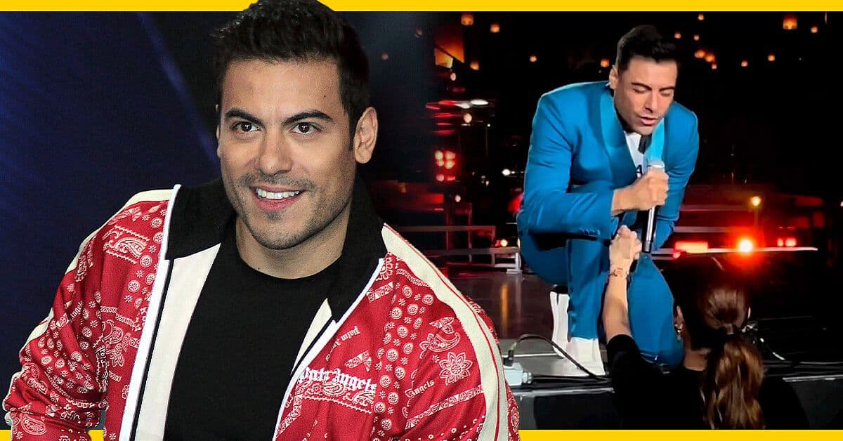 Carlos Rivera comparte hermoso momento con Cynthia Rodríguez y su bebé durante concierto