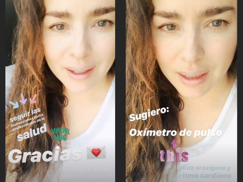 Danna García sale del hospital.