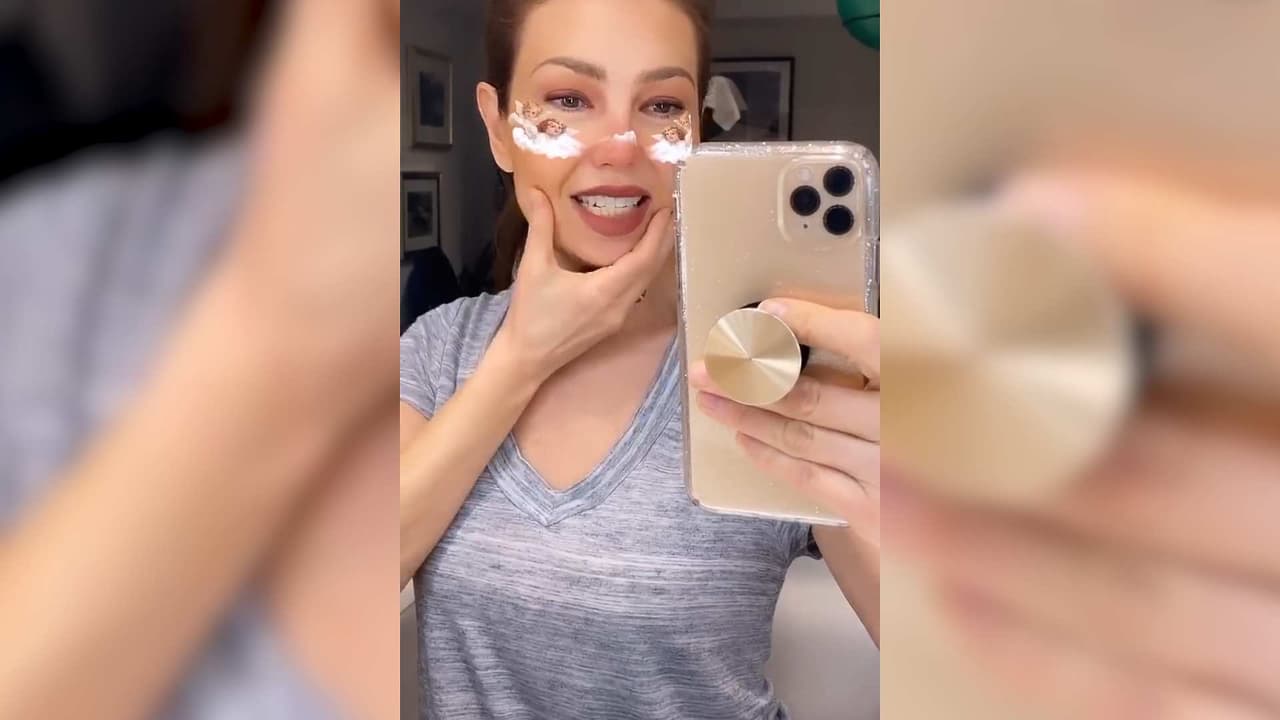 ‘Esto es la realidad’: Thalía muestra sin filtro sus imperfecciones en la cara