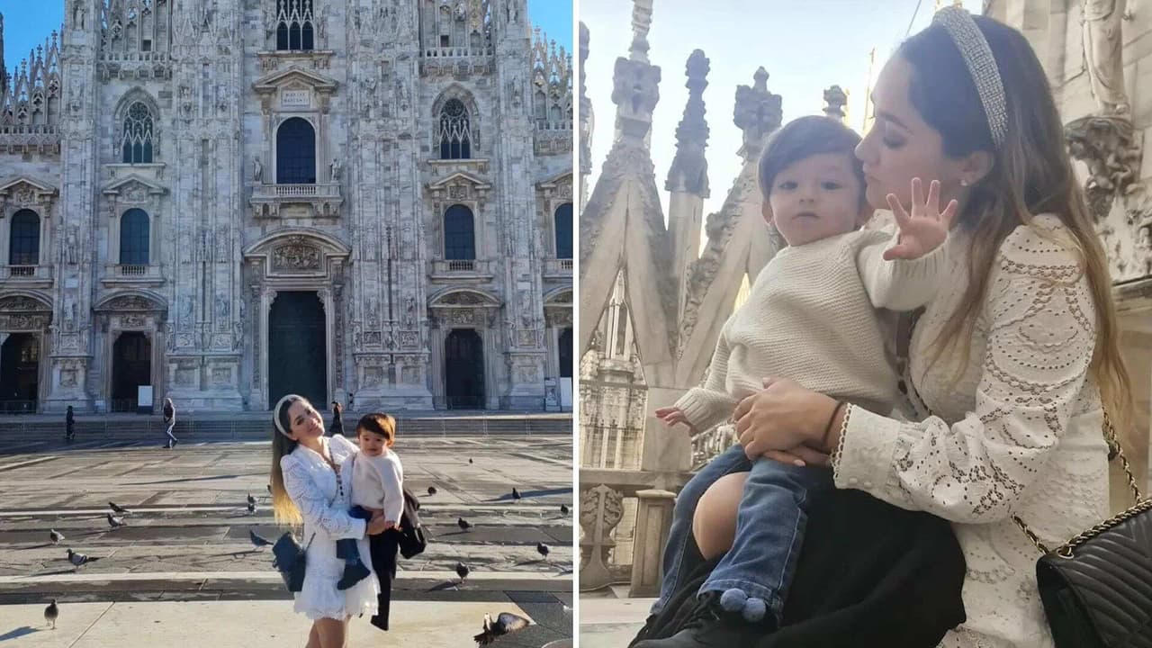 Sherlyn y André disfrutan de sus aventuras en Italia; suben lo más alto de la Catedral de Milán