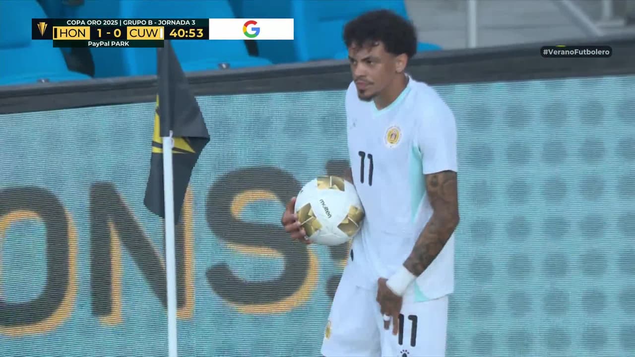 ¡AUTOGOL! de Edrick Menjívar para Curazao.