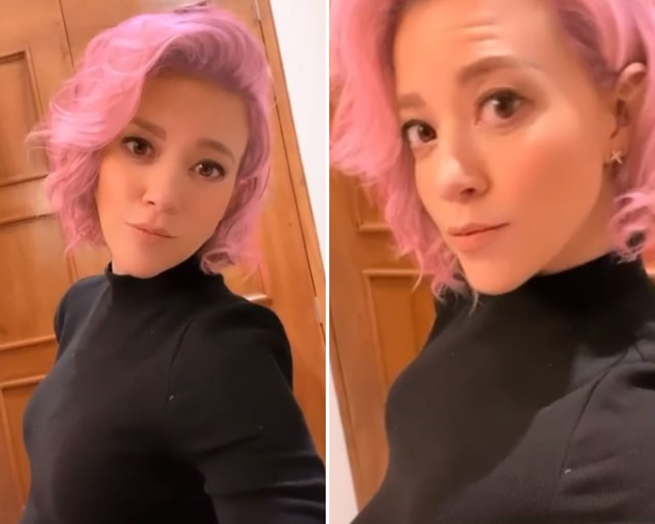 A pocos días de dar a luz, Fernanda Castillo intentó probar el look de cabello rosa gracias a un filtro en Instagram y quedó maravillada. En su publicación, la actriz escribió: 
<br>
<br>"Un poquito de locura antes de que llegue el bebe 😆 ¿qué dicen? ¿rosa o azul?", escribió.