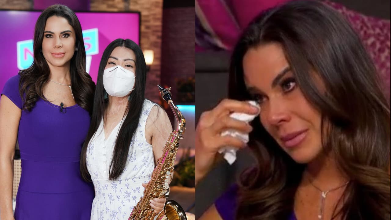 Paola Rojas llora al escuchar las palabras de agradecimiento que le dio María Elena Rojas