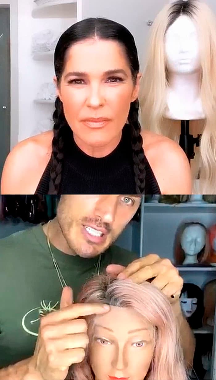 Con ayuda de Chris Appelton, uno de los estilistas más reconocidos de Hollywood, la conductora dominó el arte de usar peluca, al estilo de famosas como Kylie Jenner o Cardi B.