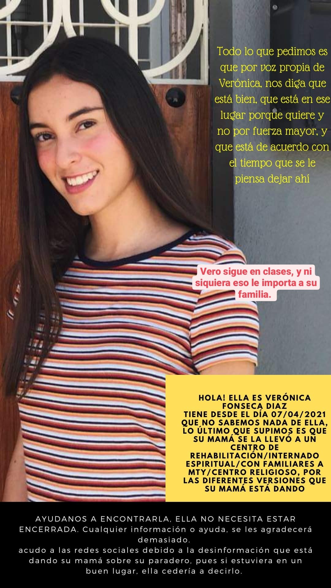 Jalisco busca a Verónica Fonseca, joven aparentemente forzada a tomar terapia de conversión