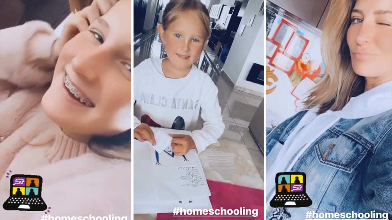 Mira cómo Geraldine Bazán le echa porras a sus ‘mosqueteras’ en sus clases virtuales