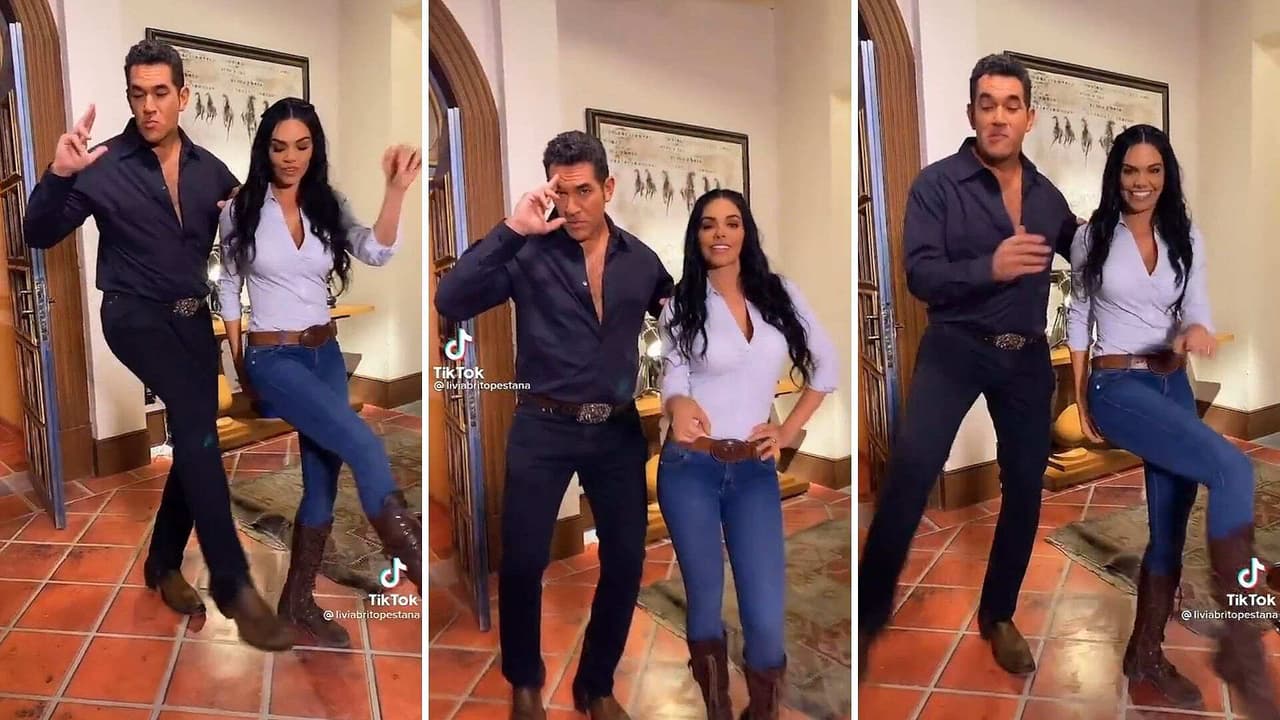 Eduardo Santamarina enciende TikTok al bailar junto a Livia Brito