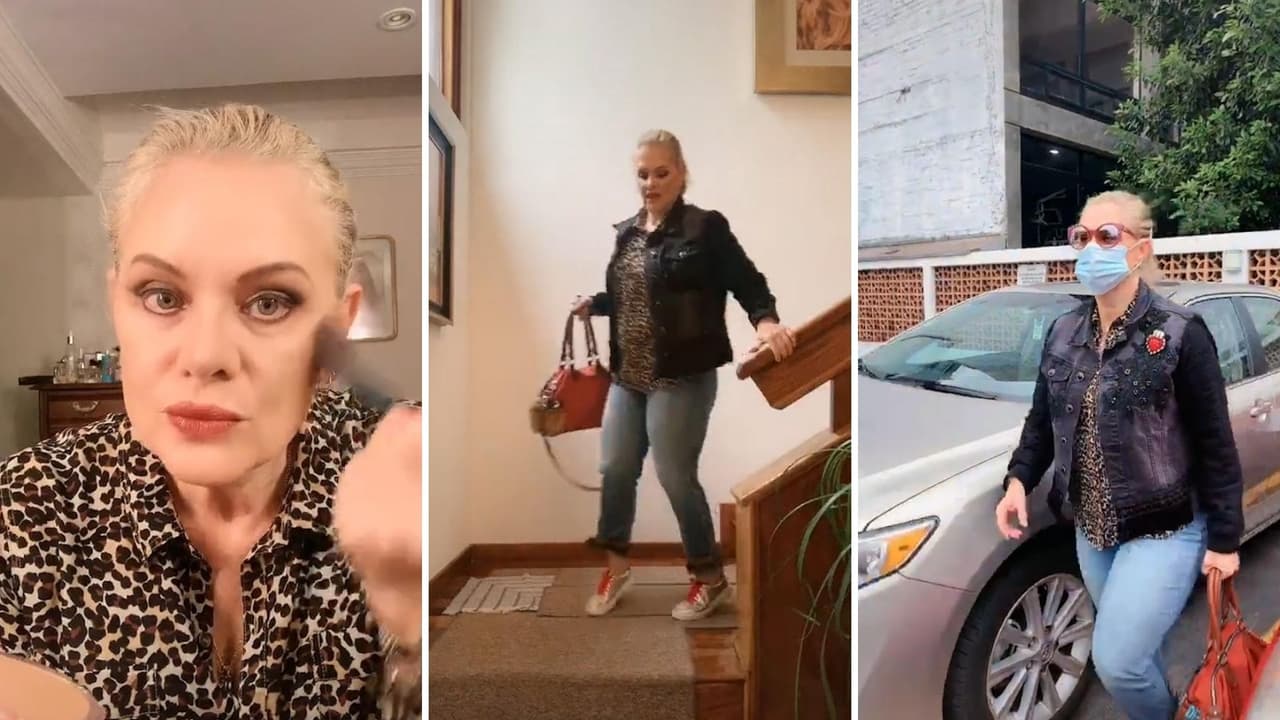 Erika Buenfil y su rutina para ir al trabajo en TikTok (VIDEO)