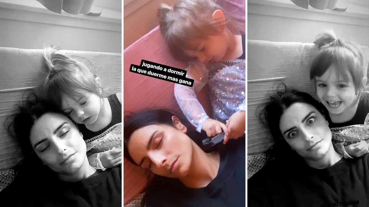 ¡Quien duerma más, gana!: Aislinn Derbez convence a Kailani a jugar su juego favorito
