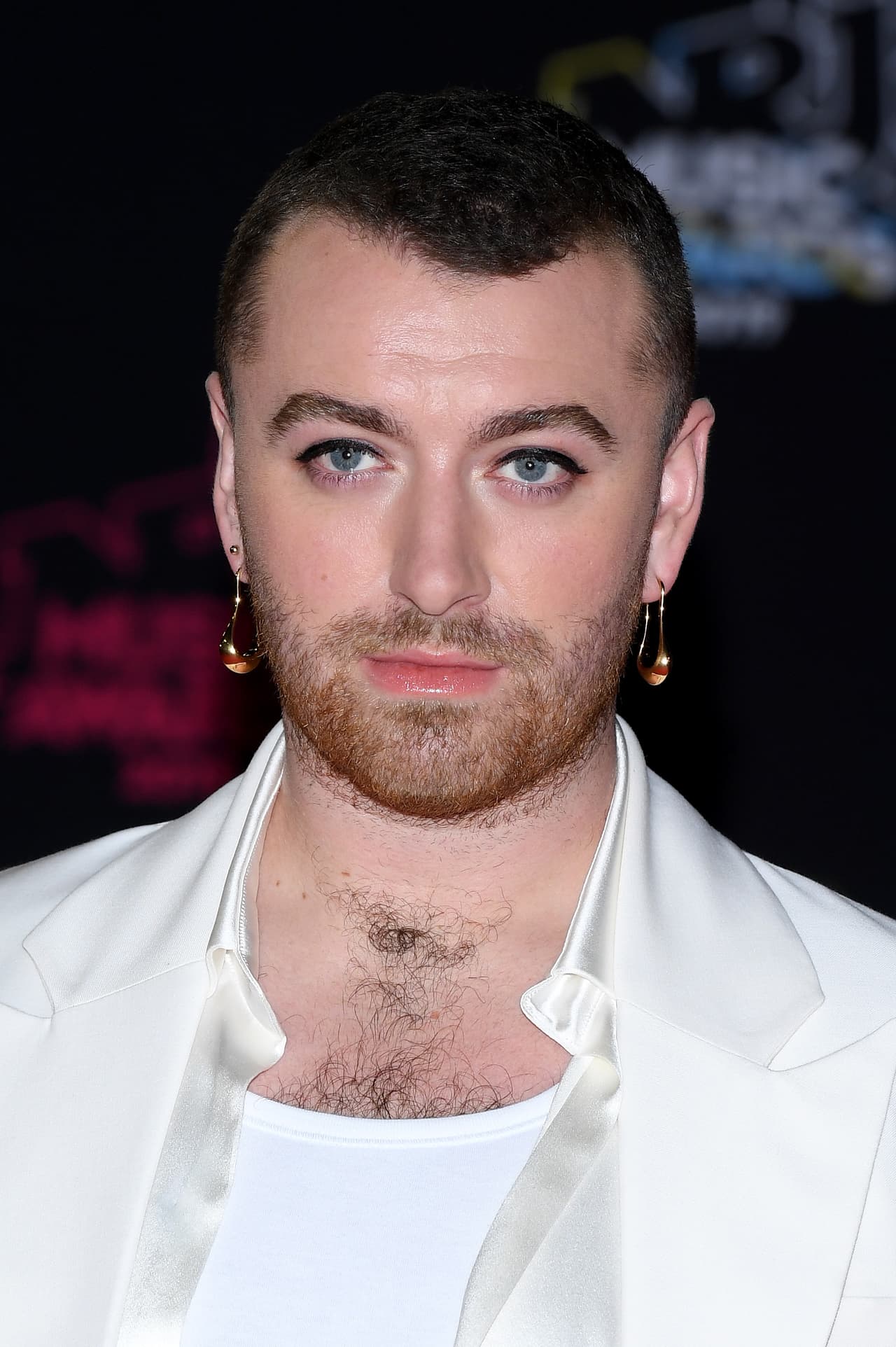 CANNES, FRANCE - NOVEMBER 09: Sam Smith attends the 21st NRJ Music Awards at Palais des Festivals on November 09, 2019 in Cannes, France. (Photo by Pascal Le Segretain/Getty Images)
