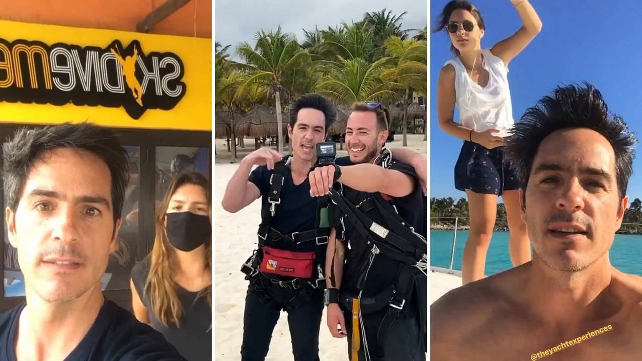 Mauricio Ochmann y su hija Lorenza viven una experiencia única y extrema; deciden lanzarse del paracaídas
