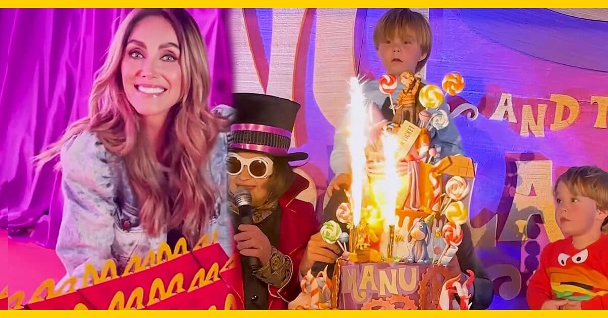 Anahí hace impresionante fiesta de cumpleaños para su hijo mayor