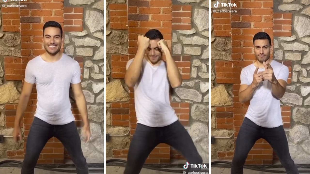Le llueven piropos a Carlos Rivera con este baile en TikTok
