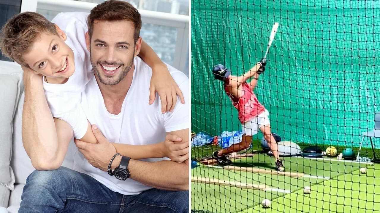Hijo de William Levy demuestra ser un crack en el beisbol y este video lo comprueba
