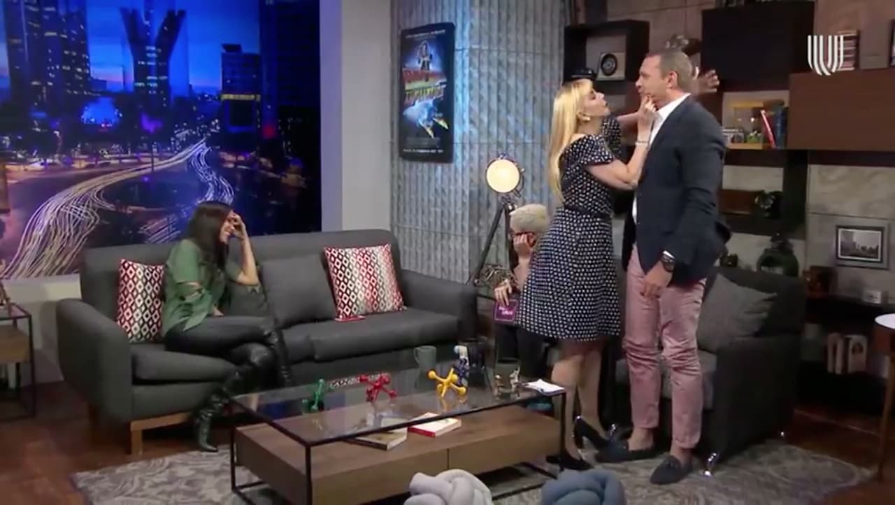 Shanik Berman prueba los labios de Alan Tacher... ¡y Maca Carriedo!